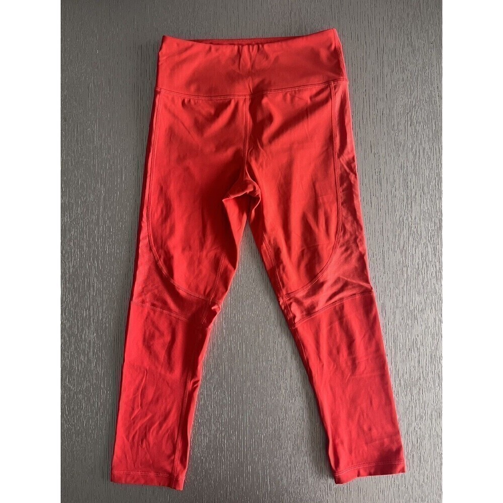 ALALA Vamp Cropped High Waisted Leggings Red Lava Size XS New Athletic Yoga